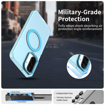 Husa MagSafe pentru Samsung Galaxy A26 A266, Techsuit, CandyCase, Albastra