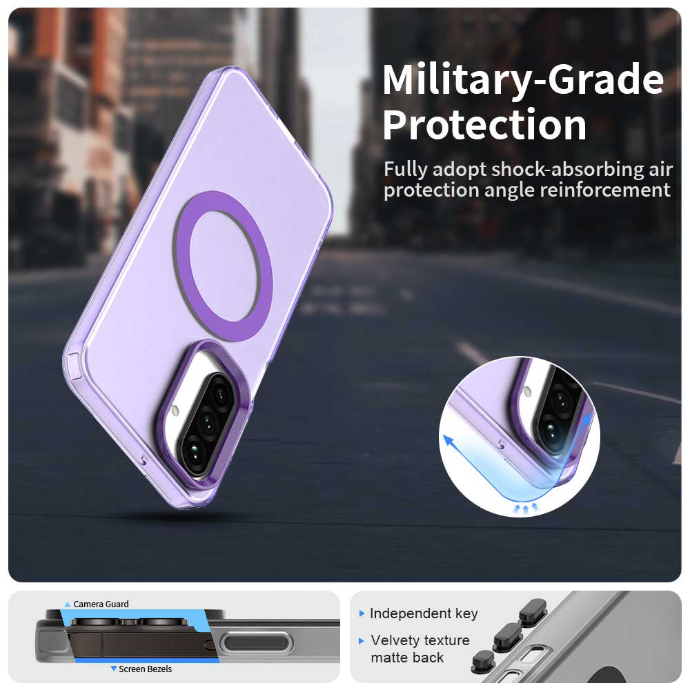Husa MagSafe pentru Samsung Galaxy A26 A266, Techsuit, CandyCase, Mov