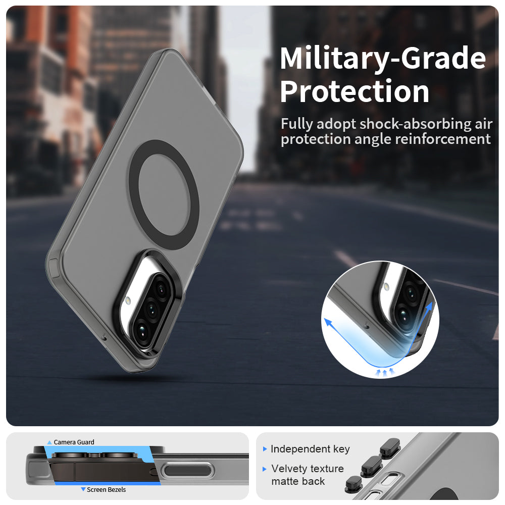 Husa MagSafe pentru Samsung Galaxy A26 A266, Techsuit, CandyCase, Neagra