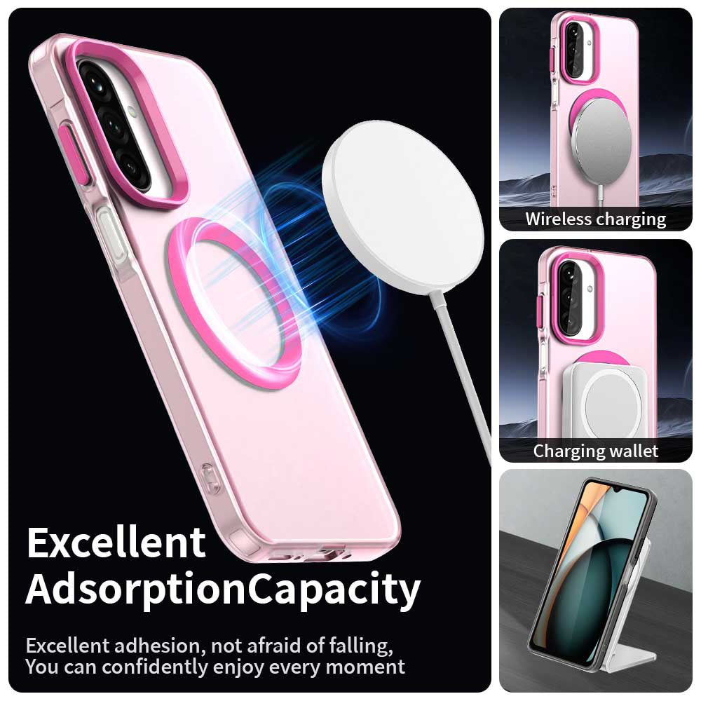 Husa MagSafe pentru Samsung Galaxy A26 A266, Techsuit, CandyCase, Roz
