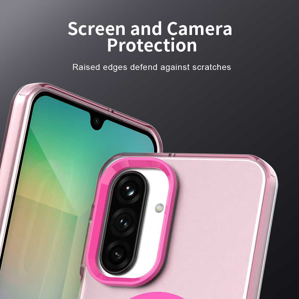 Husa MagSafe pentru Samsung Galaxy A26 A266, Techsuit, CandyCase, Roz