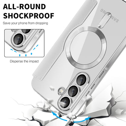 Husa MagSafe pentru Samsung Galaxy A26 A266, Techsuit, SmartMag Book, Gri