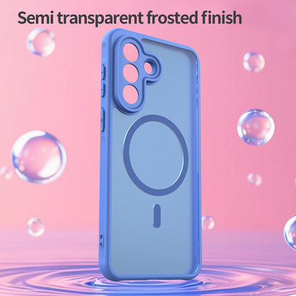 Husa MagSafe pentru Samsung Galaxy A27 5G, Techsuit, HaloFrost II, Albastra