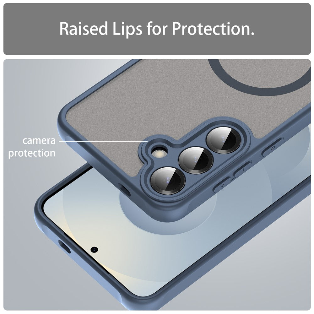 Husa MagSafe pentru Samsung Galaxy A27 5G, Techsuit, HaloFrost II, Bleumarin