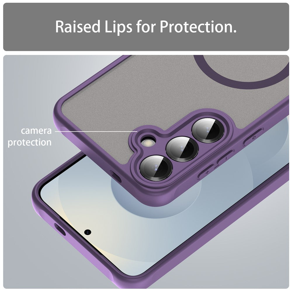 Husa MagSafe pentru Samsung Galaxy A27 5G, Techsuit, HaloFrost II, Mov