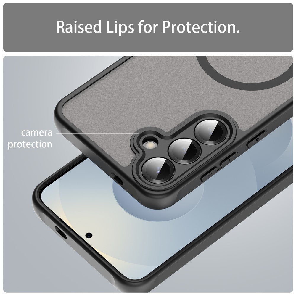 Husa MagSafe pentru Samsung Galaxy A27 5G, Techsuit, HaloFrost II, Neagra