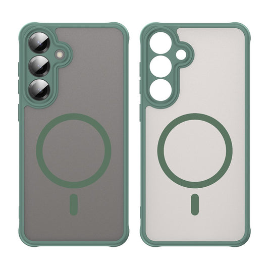 Husa MagSafe pentru Samsung Galaxy A27 5G, Techsuit, HaloFrost II, Verde