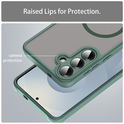 Husa MagSafe pentru Samsung Galaxy A27 5G, Techsuit, HaloFrost II, Verde