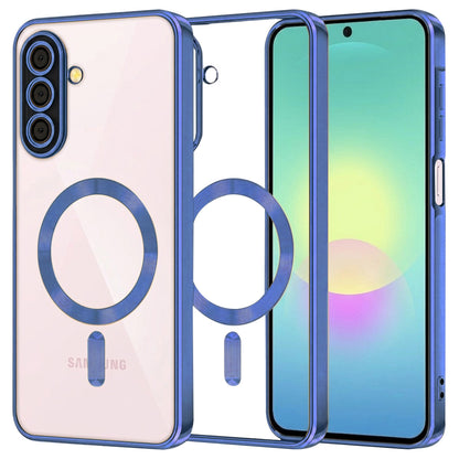 Husa MagSafe pentru Samsung Galaxy A27 5G, Techsuit, Luxury Crystal, Albastra Inchis