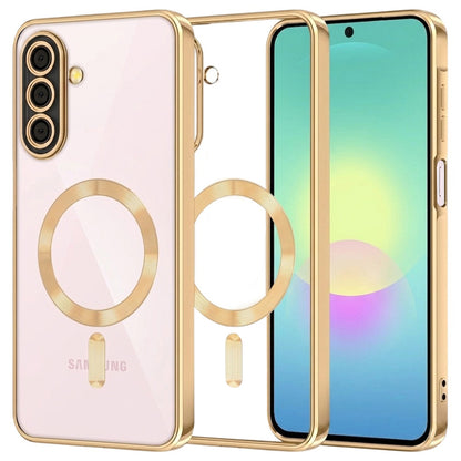 Husa MagSafe pentru Samsung Galaxy A27 5G, Techsuit, Luxury Crystal, Aurie