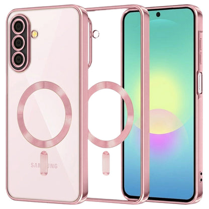 Husa MagSafe pentru Samsung Galaxy A27 5G, Techsuit, Luxury Crystal, Roz