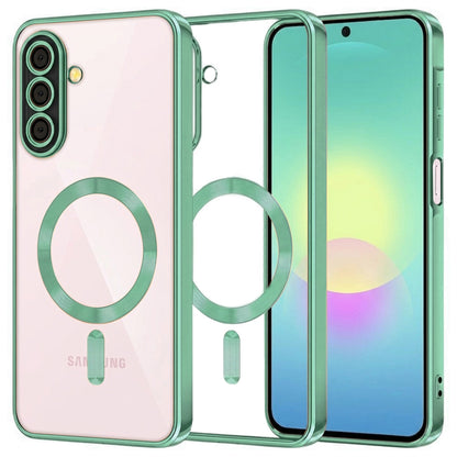 Husa MagSafe pentru Samsung Galaxy A27 5G, Techsuit, Luxury Crystal, Verde Deschis