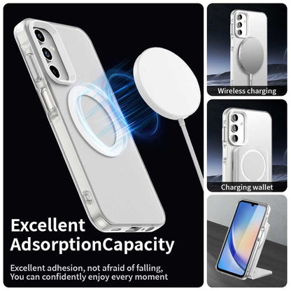 Husa MagSafe pentru Samsung Galaxy A35 5G A356, Techsuit, CandyCase, Alba