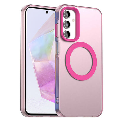 Husa MagSafe pentru Samsung Galaxy A35 5G A356, Techsuit, CandyCase, Roz