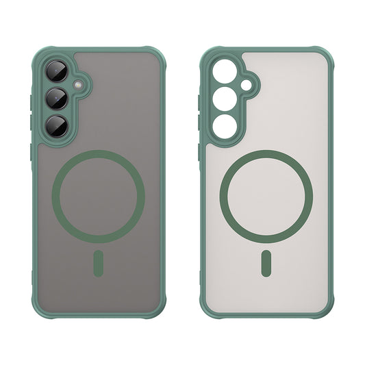 Husa MagSafe pentru Samsung Galaxy A35 5G A356, Techsuit, HaloFrost II, Verde