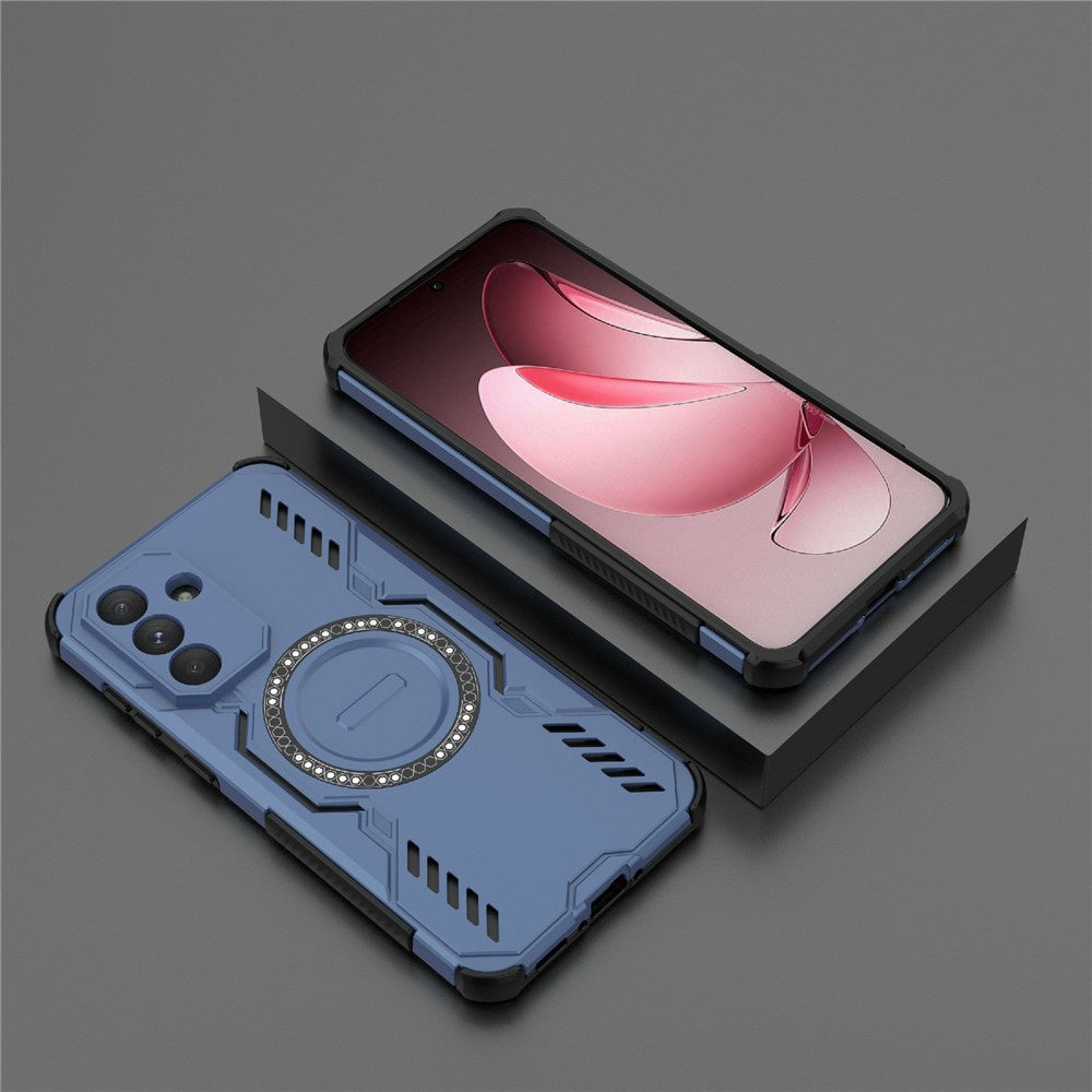 Husa MagSafe pentru Samsung Galaxy A36 A366, Techsuit, ArmorMag, Albastra