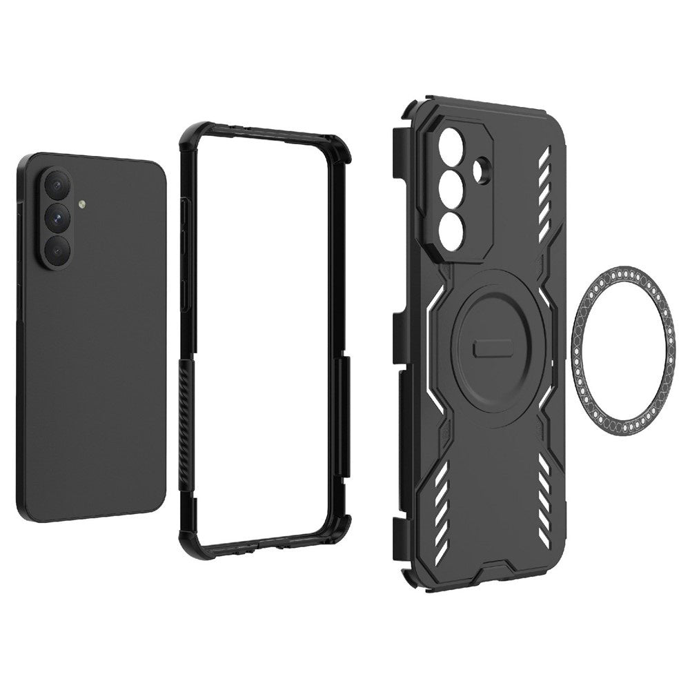 Husa MagSafe pentru Samsung Galaxy A36 A366, Techsuit, ArmorMag, Albastra