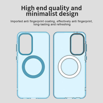 Husa MagSafe pentru Samsung Galaxy A36 A366, Techsuit, CandyCase, Albastra
