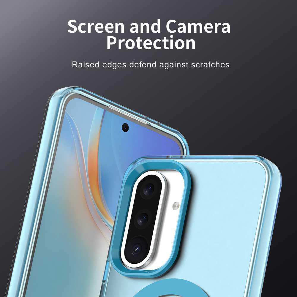 Husa MagSafe pentru Samsung Galaxy A36 A366, Techsuit, CandyCase, Albastra