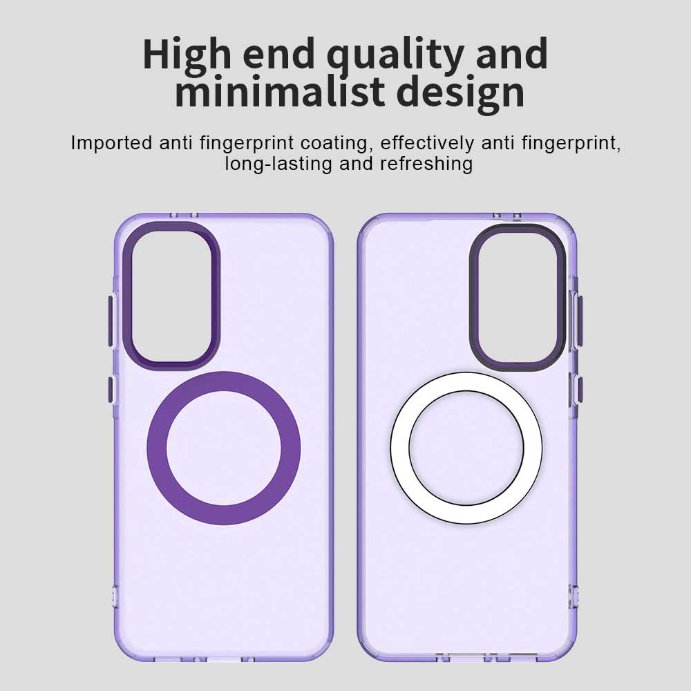 Husa MagSafe pentru Samsung Galaxy A36 A366, Techsuit, CandyCase, Mov