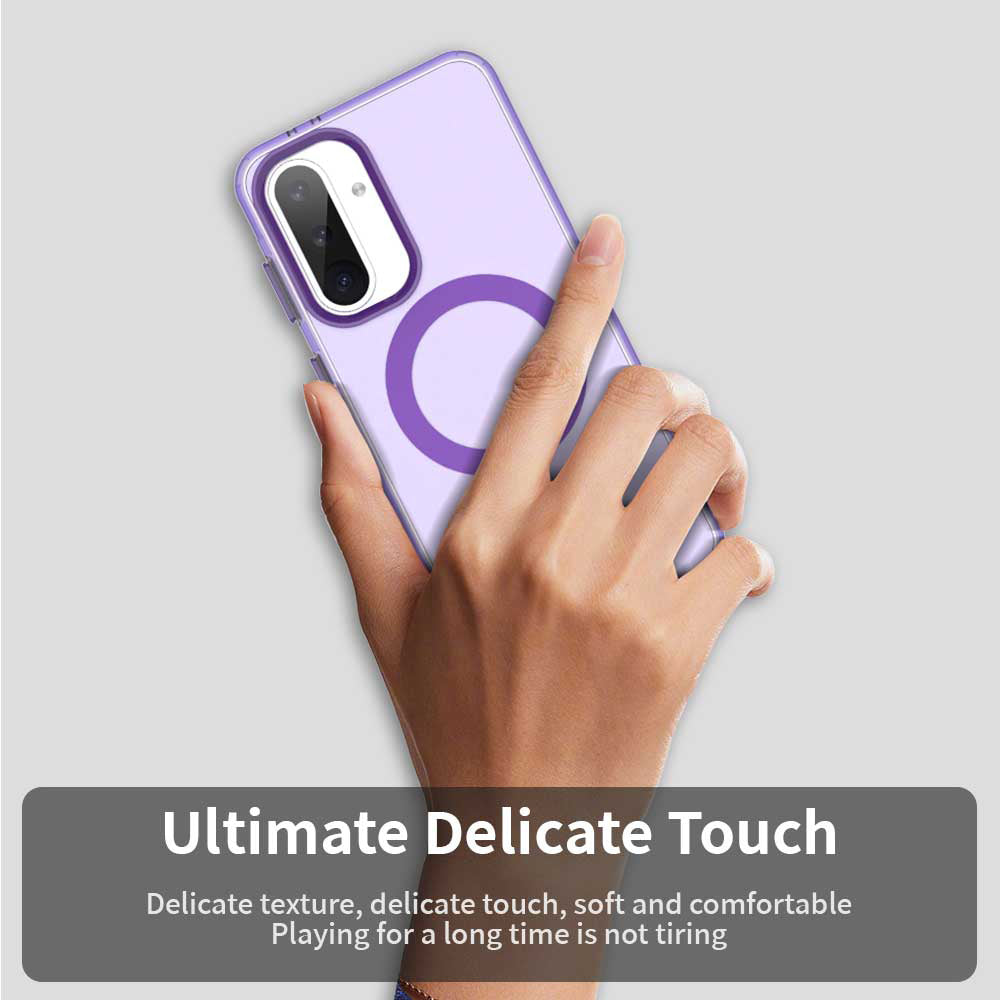 Husa MagSafe pentru Samsung Galaxy A36 A366, Techsuit, CandyCase, Mov