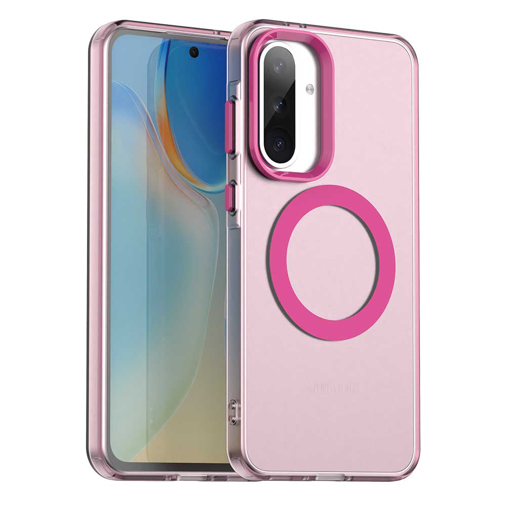 Husa MagSafe pentru Samsung Galaxy A36 A366, Techsuit, CandyCase, Roz