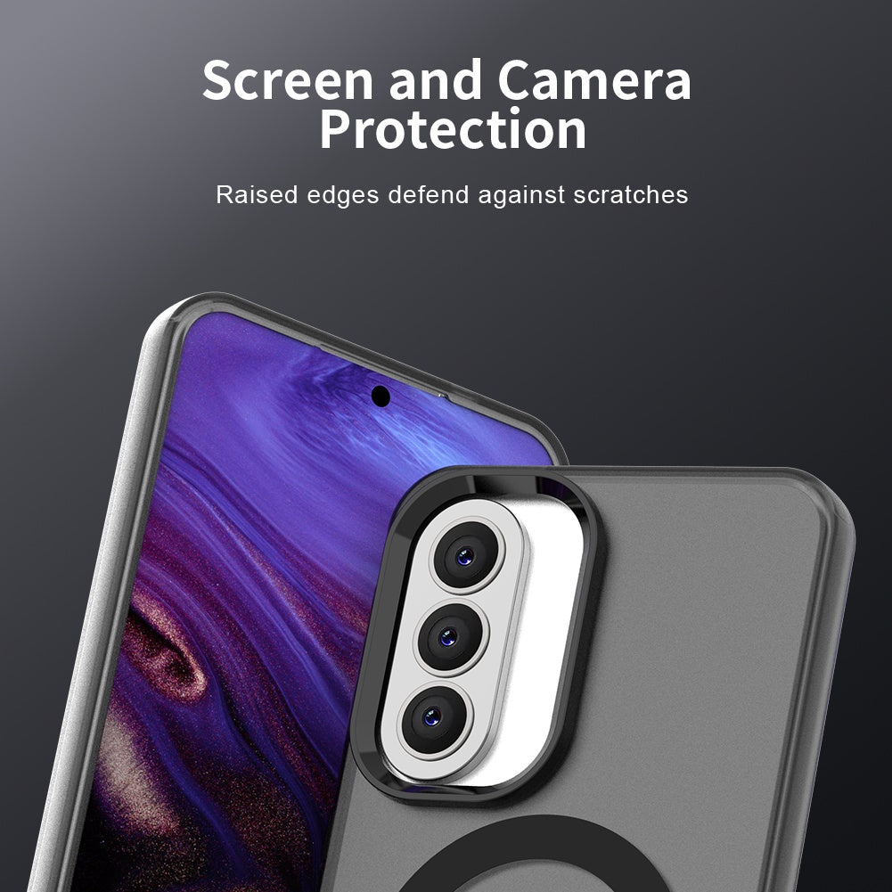 Husa MagSafe pentru Samsung Galaxy A37 5G, Techsuit, CandyCase, Neagra