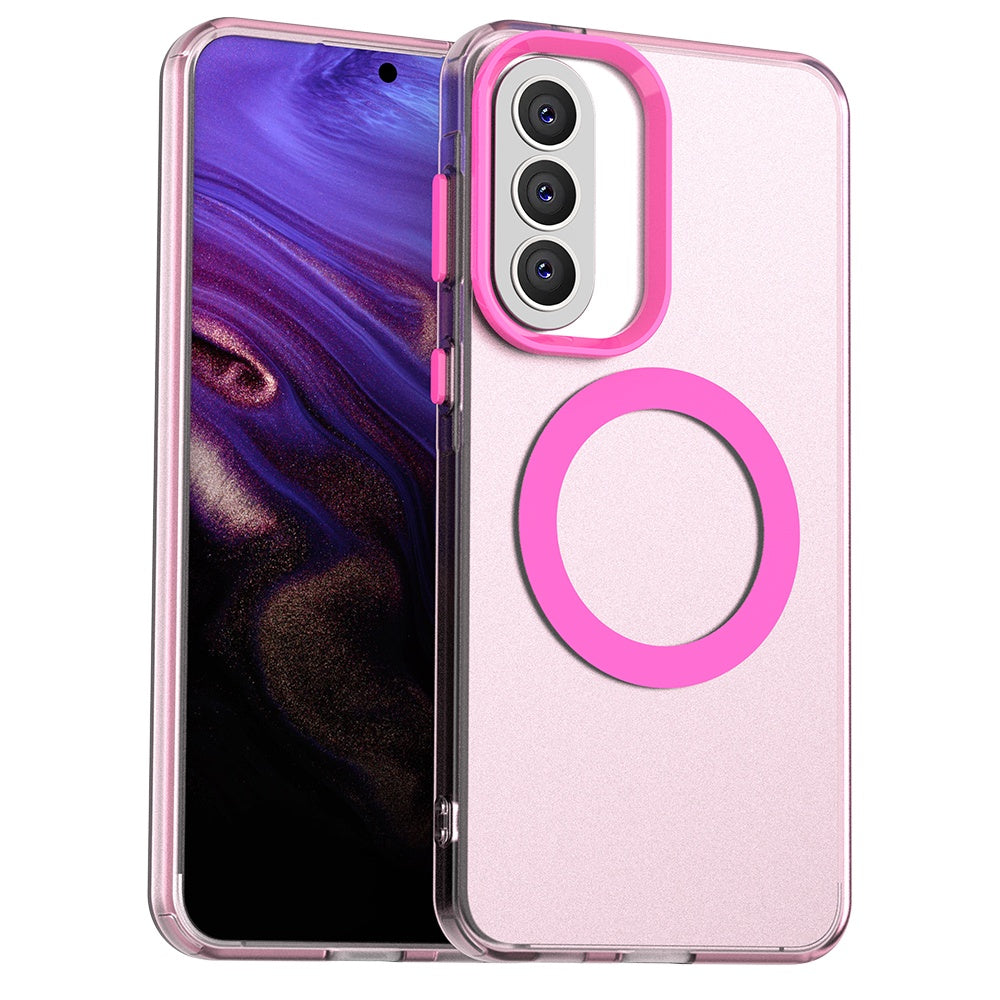 Husa MagSafe pentru Samsung Galaxy A37 5G, Techsuit, CandyCase, Roz