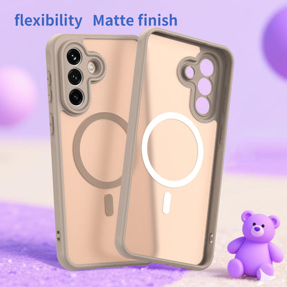 Husa MagSafe pentru Samsung Galaxy A37 5G, Techsuit, HaloFrost II, Aurie