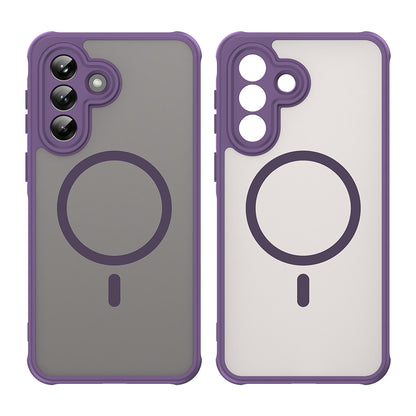 Husa MagSafe pentru Samsung Galaxy A37 5G, Techsuit, HaloFrost II, Mov