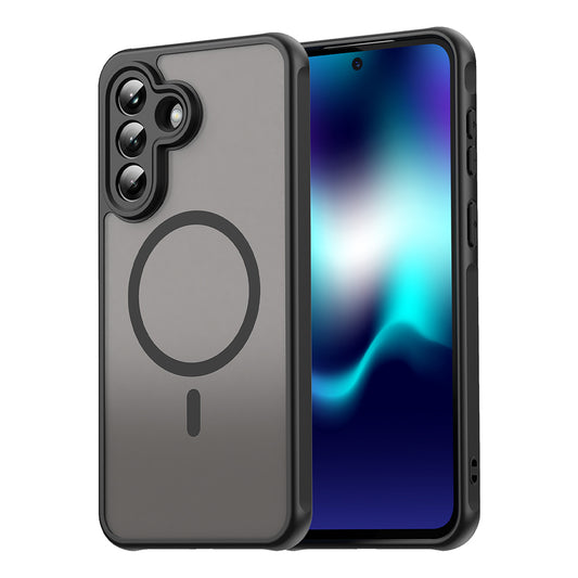 Husa MagSafe pentru Samsung Galaxy A37 5G, Techsuit, HaloFrost II, Neagra