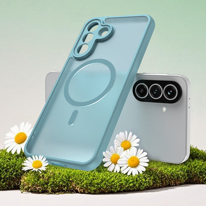 Husa MagSafe pentru Samsung Galaxy A37 5G, Techsuit, HaloFrost II, Verde Deschis