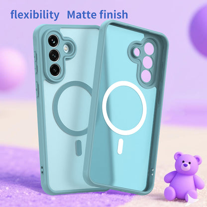 Husa MagSafe pentru Samsung Galaxy A37 5G, Techsuit, HaloFrost II, Verde Deschis