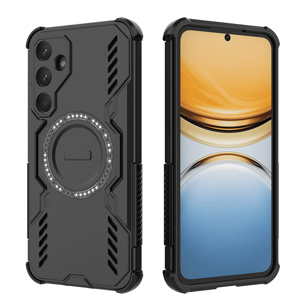 Husa MagSafe pentru Samsung Galaxy A55 5G A556, Techsuit, ArmorMag, Neagra