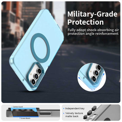 Husa MagSafe pentru Samsung Galaxy A55 5G A556, Techsuit, CandyCase, Albastra