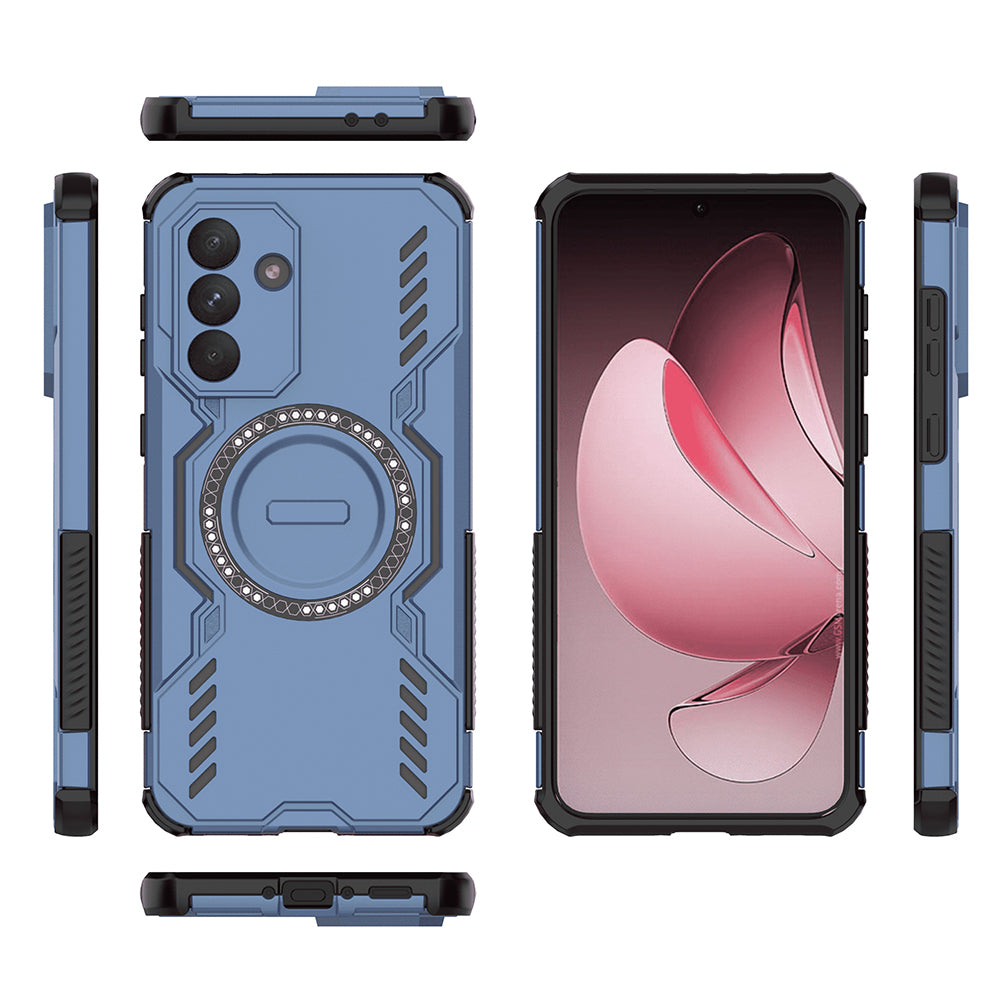 Husa MagSafe pentru Samsung Galaxy A56 A566, Techsuit, ArmorMag, Albastra