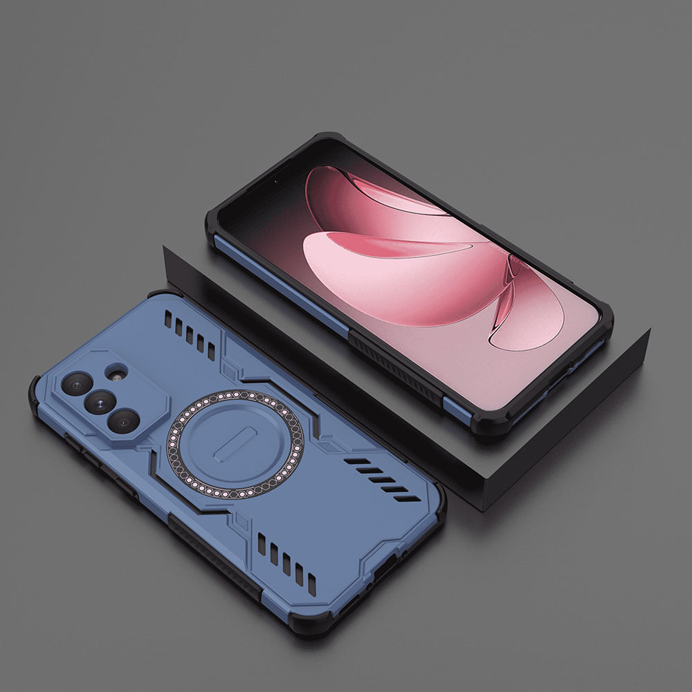 Husa MagSafe pentru Samsung Galaxy A56 A566, Techsuit, ArmorMag, Albastra