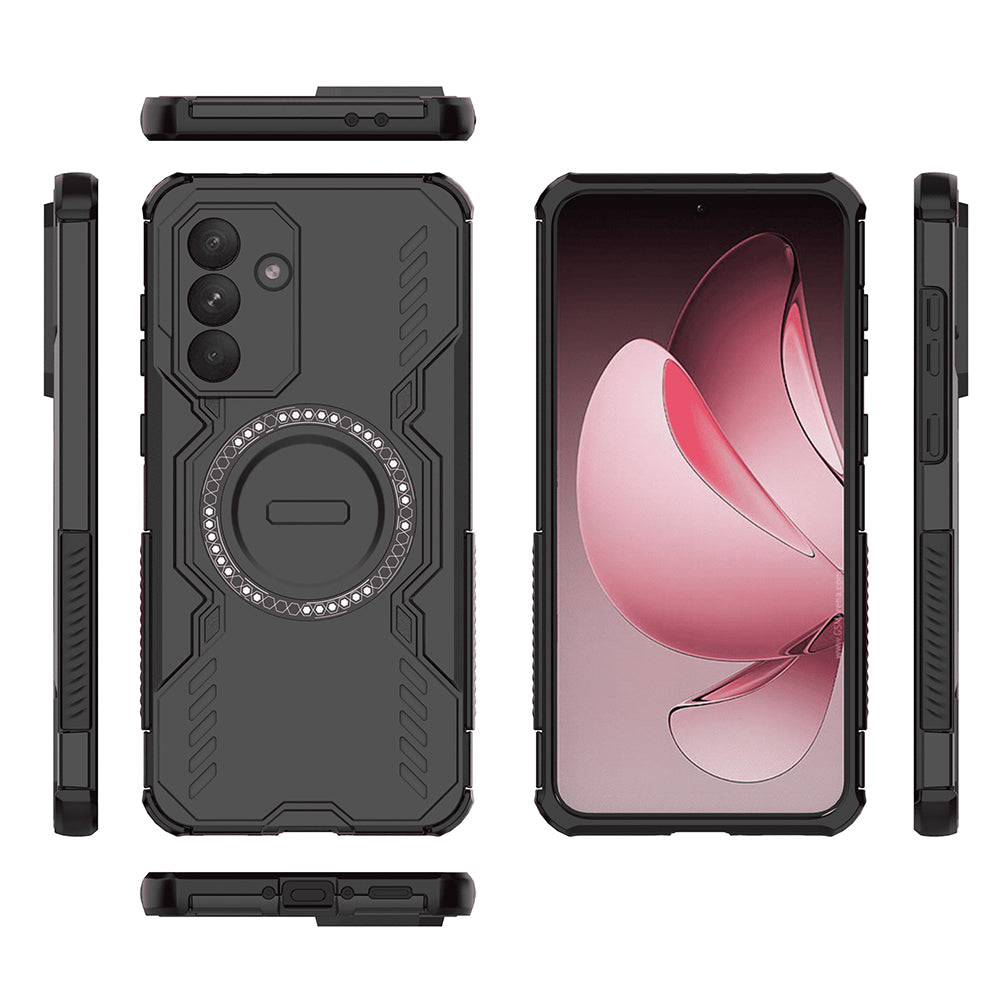 Husa MagSafe pentru Samsung Galaxy A56 A566, Techsuit, ArmorMag, Neagra