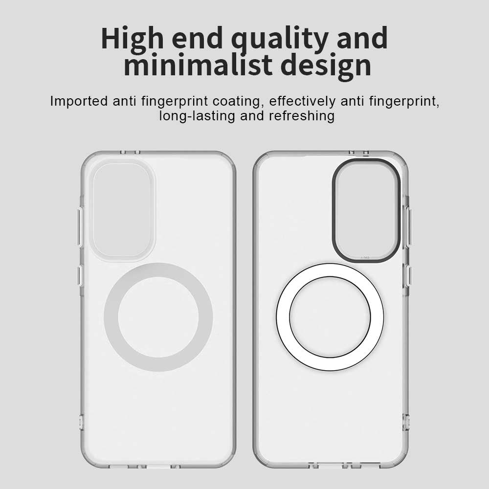 Husa MagSafe pentru Samsung Galaxy A56 A566, Techsuit, CandyCase, Alba