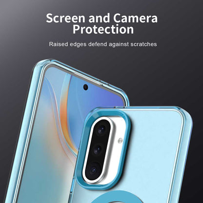 Husa MagSafe pentru Samsung Galaxy A56 A566, Techsuit, CandyCase, Albastra