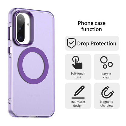 Husa MagSafe pentru Samsung Galaxy A56 A566, Techsuit, CandyCase, Mov