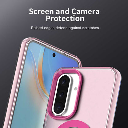Husa MagSafe pentru Samsung Galaxy A56 A566, Techsuit, CandyCase, Roz