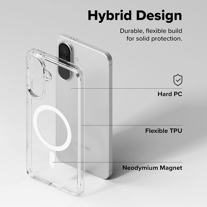 Husa MagSafe pentru Samsung Galaxy A57 5G, Ringke, Fusion, Transparenta