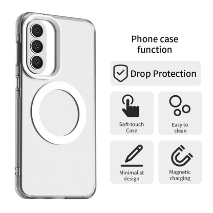 Husa MagSafe pentru Samsung Galaxy A57 5G, Techsuit, CandyCase, Alba