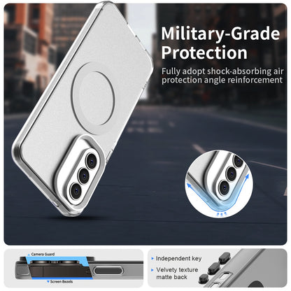 Husa MagSafe pentru Samsung Galaxy A57 5G, Techsuit, CandyCase, Alba