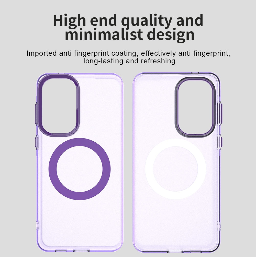 Husa MagSafe pentru Samsung Galaxy A57 5G, Techsuit, CandyCase, Mov