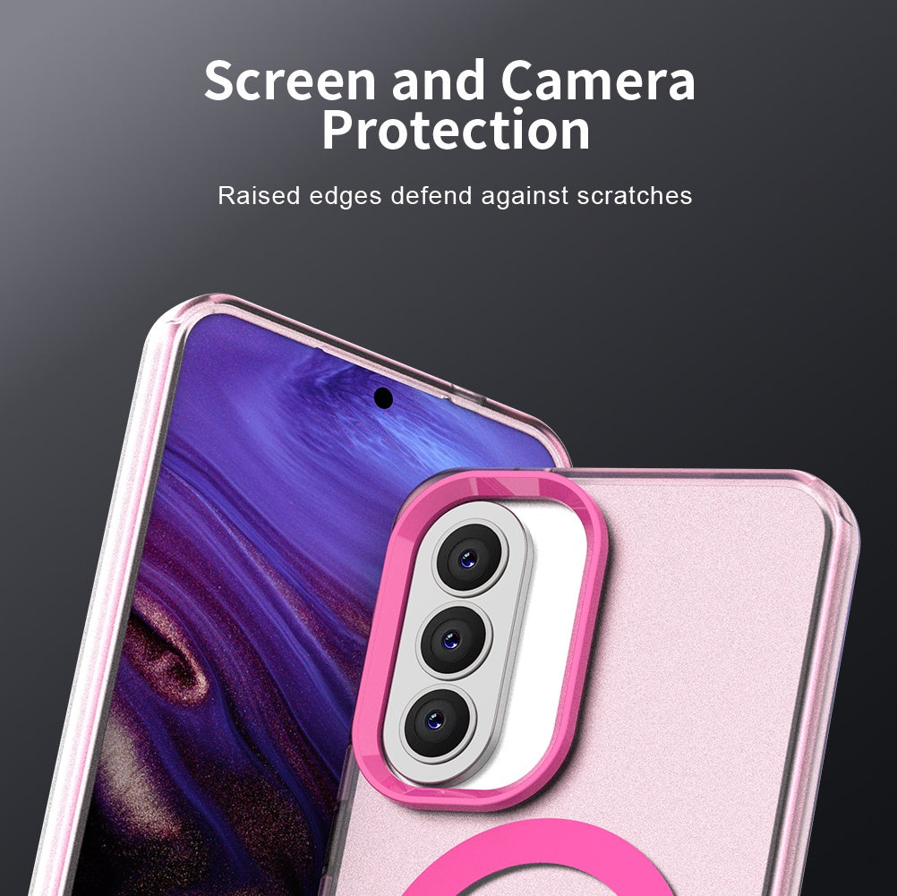 Husa MagSafe pentru Samsung Galaxy A57 5G, Techsuit, CandyCase, Roz