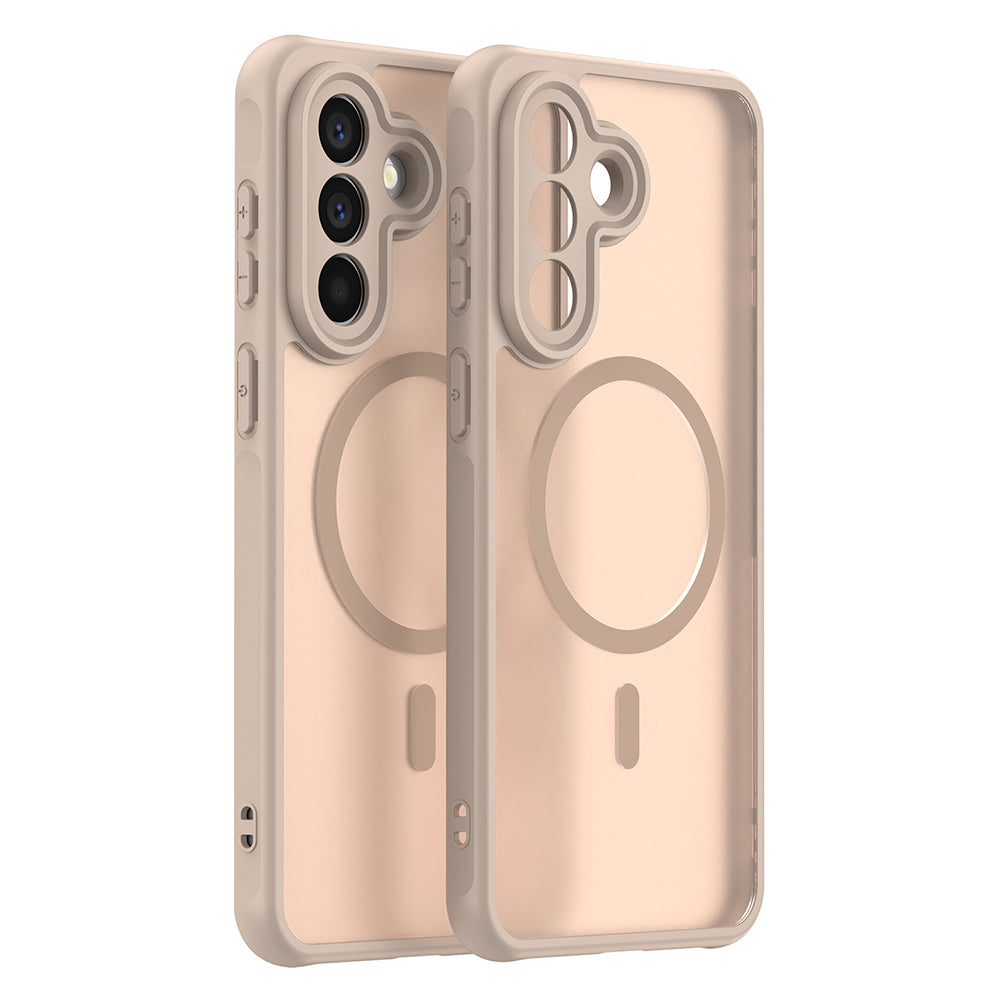 Husa MagSafe pentru Samsung Galaxy A57 5G, Techsuit, HaloFrost II, Aurie