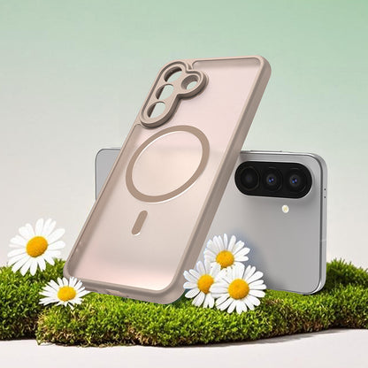 Husa MagSafe pentru Samsung Galaxy A57 5G, Techsuit, HaloFrost II, Aurie