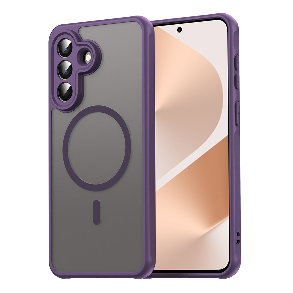 Husa MagSafe pentru Samsung Galaxy A57 5G, Techsuit, HaloFrost II, Mov